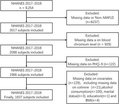 Higher serum chromium level may be associated with the presentation of depression in patients with metabolic dysfunction-associated fatty liver disease: evidence from NHANES survey